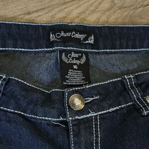 Jeans Colony Dark Denim Jeans, Size 16